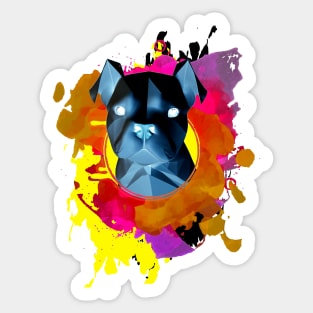 dog paint Sticker